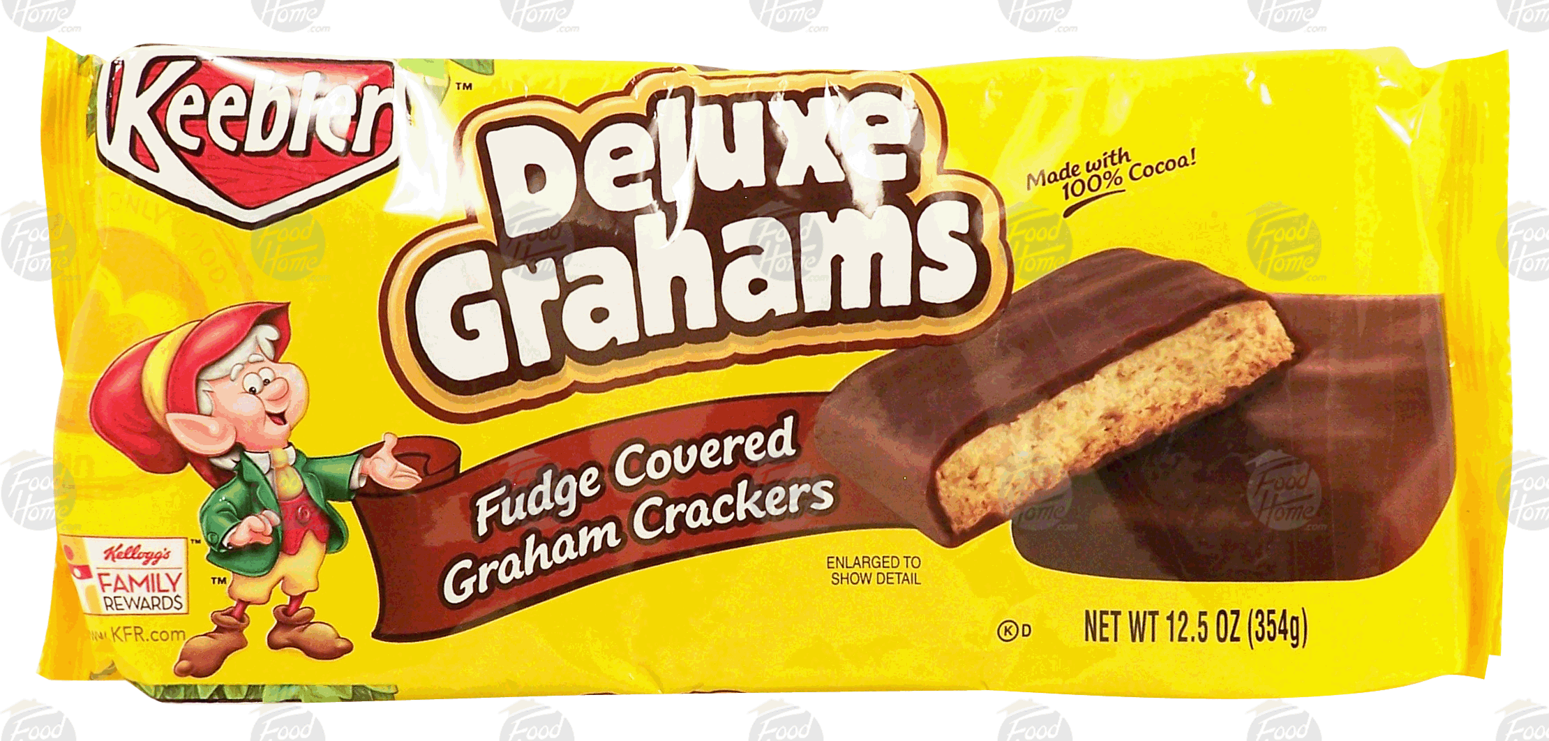 Keebler Deluxe Grahams fudge covered graham crackers Full-Size Picture